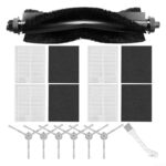 Side Brushes Filters Roller Brush Kit Replacement Part for Eufy L60/L50 Robot Vacuum Cleaner, 6pcs Side Brushes, 4pcs Filters, 1pc Roller Brush