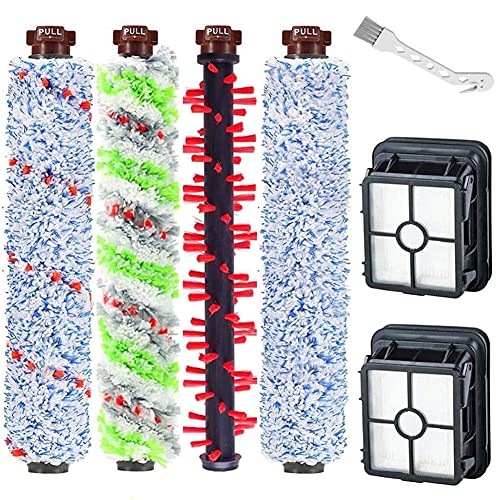S YTALAND 2306A,1785A Replacements Brush Roller & Filters Set Compatible with Bissell Crosswave 2306 2551 1785 Series Wet Dry Vacuum Cleaner (1 Set 1868 +2306 +1926 + 1934 Brush Roll & 2 Pack Filter)