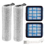 Ytaland Replacement Parts Accessories for BISSELL CrossWave OmniForce 3912N & OmniFind Cordless Wet and Dry Vacuum Cleaner, 2 Roller Brush, 2 Filters