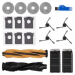 Accessory Replacement Compatible with Dreame X50 Ultra Complete / L50 Pro Ultra / X50 Master Robot Vacuum Cleaner, 1 Main Brush, 2 Filters, 4 Side Brushes, 4 Mop Wipes, 6 Dust Bags