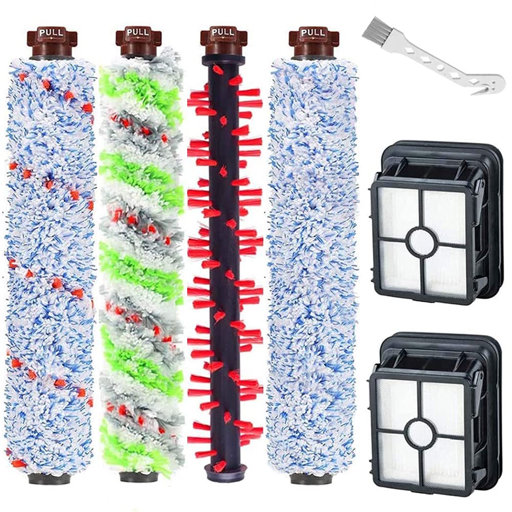 S YTALAND 2306A,1785A Replacements Brush Roller & Filters Set Compatible with Bissell Crosswave 2306 2551 1785 Series Wet Dry Vacuum Cleaner (1 Set 1868 +2306 +1926 + 1934 Brush Roll & 2 Pack Filter)