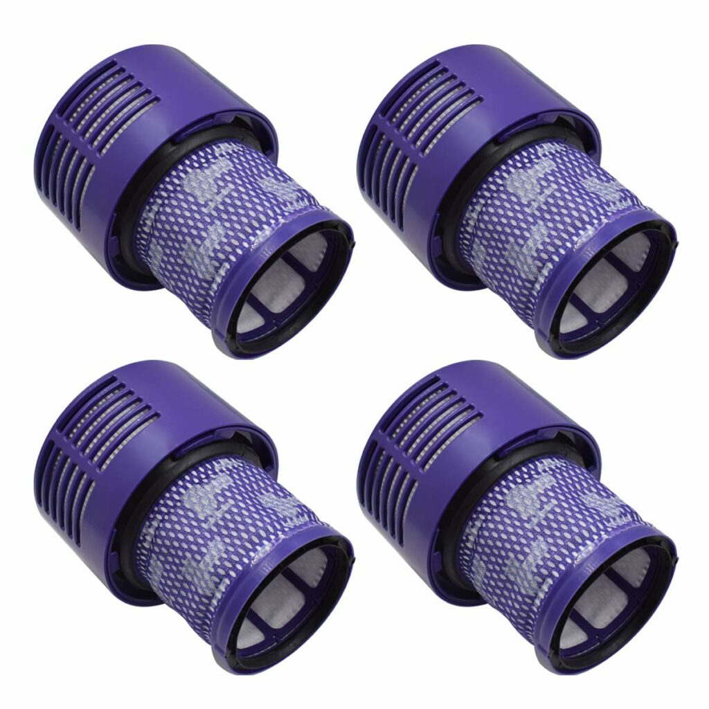 Fre.Filtor 4-PACK Replacement Filters Compatible with Dyson V10 SV12 Vacuum,Compare to Part # 969082-01