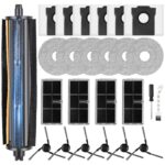 TriCut Brush Accessories for Dreame X40 Ultra Complete / L40 Ultra / X40 Master/Mova P50 Pro Ultra Robot Vacuum Cleaner, 6 Vacuum Bags, 6 Mop Pads, 4 HEPA Filters, 6 Side Brush, Cleaning 1