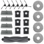 Accessory Set for Dreame X40 Ultra Complete / L40 Ultra, 21-Piece Replacement Parts Set Robot Vacuum Cleaner Replacement Parts Accessories with 1 Main Brush, 6 Side Brush, 4 Filters, 6 Dust Bags, 4