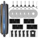 TriCut Brush Accessories for Dreame L10s Ultra Gen 2 / L10s Pro Ultra Heat / X30 Ultral/Mova E30 Ultra Robot Vacuum Cleaner, 6 Vacuum Bags, 6 Mop Pads, 4 HEPA Filters, 6 Side Brush, 1 Cleaning
