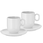 فنجان و نعلبکی دبلیو ام اف مدل Barista Cafe Creme بسته 2 عددی