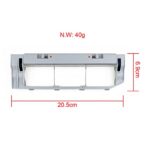 S YTALAND Replacement Main Brush Back Cover for Roborock E4, E5, S4, S5, S6, S5 Max, S6 Max Robot Vacuum Cleaner (Gray)