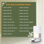 14 Vacuum Bags for Xiaomi X20+ /X10+ /X20 Max /X20 Pro, for Dreame D10 Plus/L10s Plus/L10s Ultra /L10s Pro Ultra/L10s Pro Gen 2/X40 Ultra/X50 Ultra, 3.2L Large Capacity
