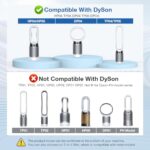 JORAIR Replacement Filter Compatible with Dyson Air Purifier HP04 TP04 DP04 PH04 HP09 TP09 HP07 TP07 PH03 PH01, High Efficiency H13 Grade True HEPA Filter and Activated Carbon Filter