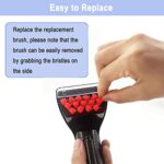 Replacement 3″ Tough Stain Brush Tool for Bissell Little-Green Upright & Portable Carpet Cleaners for 1425 1400W 1400 1844 2290A 50Y6A Series,Black,1 Tough Stain Brush,2 Replacement brushes