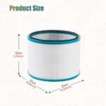 Air Purifier Filter Compatible with Dyson HP01 HP02 HP03 DP01 DP03 Air Purifier, True HEPA Air Purifier Replacement Filter and Activated Carbon Filter. 2 Pack