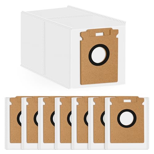 Pack of 8 Vacuum Cleaner Bags for Roborock H60 Hub Ultra Battery Vacuum Cleaner, 3L Vacuum Cleaner Bags Large Capacity Bag Accessories Replacement Bags