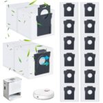 14 Vacuum Cleaner Bags for Dreame L10s Ultra Gen 2/Gen 3/X30 Ultra/Aqua10 Ultra/X40 Ultra/X50 Ultra Complete, 3L Vacuum Cleaner Bags Compatible with Mova Z60/P10/E30/P50/V50 Replacement Bags Vacuum