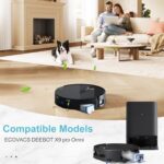 15 Replacement Accessories Kit Compatible with Ecovacs Deebot X9 Pro Omni Robot Vacuum Cleaner, Includes 1 Main Brush, 4 Side Brush, 4 Filters, 2 Mop Rollers, 4 Dust Bags