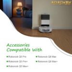 Accessory Replacement Parts for Roborock Q5 Pro+ / Q5 Pro / Q5 Max+ / Q8 Max+ / Q8 Max Vacuum Cleaner, 1 Main Brush, 4 Filters, 6 Wipes and 6 Side Brushes