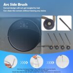 Accessory Replacement for Roborock Saros 10R, Qrevo CurvX, Qrevo Curv 2 Pro/2 ProX Robot Vacuum Cleaner, 1 Main Brush, 4 Side Brushes, 4 HEPA Filters, 4 Wipes, 4 Dust Bags, 1 Cleaning Brush