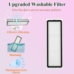 D10 Plus gen 2 Replacement Parts Accessories Compatible with Dreame D10 Plus Gen 2 Robot Vacuum Cleaner, Including 1 Main Brush, 2 Hepa Filters, 4 Mop Pads, 4 Edge-Sweeping Brushes, 4 Dust Bag