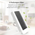 20 Pieces Accessories Replacement Parts for Ecovacs Deebot X5 Omni Vacuum Cleaner, Replacement Parts for X5 Pro Vacuum Cleaner, 1 Main Brush + 4 Filters + 4 Wipes + 4 Side Brushes + 4 Dust Bags + 3