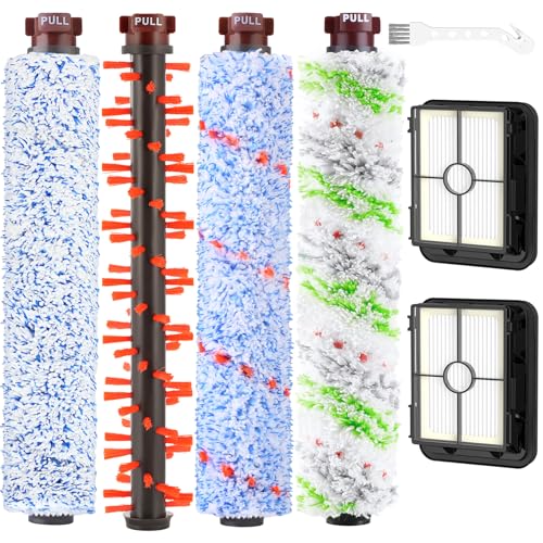 Accessories for Bissell CrossWave 3-in-1 C3 Pro Wet Dry Vacuum Cleaner 3555N, 3 Multi-Surface Brushes 1868 + 2 Filters 1866 for Bissell CrossWave 17132 2225N 2582N 25821 2519 Vacuum Cleaner