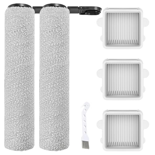 Accessories for Roborock F25, 2 Brush Rollers and 3 Filters for Roborock F25 LT, F25 RT, F25 ACE, F25 ALT, F25 ACE Combo, F25 Combo Wet/Dry Vacuum Cleaner Replacement Parts Accessory Sets