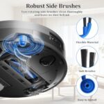 Accessory Set for Ecovacs Deebot X11 / X11 Pro Omni Vacuum Cleaner, Replacement Parts, 1 Main Brush, 1 Roll of Wipes, 4 Side Brushes, 4 HEPA Filters, 1 Cleaning Tool, 1 Screwdriver