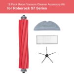 INF Spare parts accessories for Roborock S7/S7 Plus/S7 MaxV/S7 MaxV Ultra, 2xmain brush, 4xHEPA filter, 4xmopping pad, 6xside brush, 1xcleaning brush, 1xscrewdriver