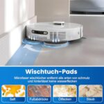 18 Piece Accessory Set for Dreame L10s Pro Ultra Heat / L10s Ultra Gen 2 / X30 Ultral/Mova E30 Ultra Robot Vacuum Cleaner, 1 Main Brush, 4 Wipes, 4 Filters, 4 Dust Bags, 4 Side Brushes, 1 Cleaning