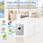 Pack of 10 Vacuum Cleaner Bags for Ecovacs Deebot X9 PRO OMNI / X8 PRO OMNI / T50 Pro Omni / T50 Max Omni / T80 Pro Omni Robot Vacuum Cleaners, 3L Large Capacity Vacuum Cleaner Bags Replacement Parts