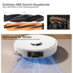 Accessories for Dreame D20 Pro Plus, JKOISL 2 x Main Roller Brushes, 6 x Dust Bags, 4 x Side Brushes, 2 x Filters, 4 x Mop Wipes, Replacement Parts Robot Vacuum Cleaner Accessory Set