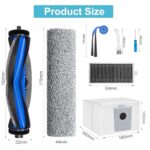 15 Replacement Accessories Kit Compatible with Ecovacs Deebot X9 Pro Omni Robot Vacuum Cleaner, Includes 1 Main Brush, 4 Side Brush, 4 Filters, 2 Mop Rollers, 4 Dust Bags