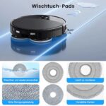 Pack of 24 accessories for Roborock Saros 10R robot vacuum cleaner, 2 main brushes, 6 dust bags, 4 wipes, 4 HEPA filters, 6 side brushes, 1 cleaning brush, 1 screwdriver