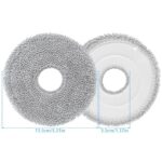 12 Washable Cloths for Dreame and Xiaomi Robot Vacuum Cleaners – Reusable Microfibre Cloths for X30, X40, X50, L20, L50 and More (12 Mops)