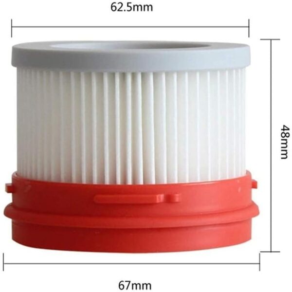 INF Replacement Parts Accessories for Xiaomi Dreame V8/V9/V10, Filter Roller Brushes 6 Pieces, 2 x Roller Brushes, 4 x Filters