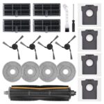 Accessory Replacement Compatible with Dreame X40 Ultra Complete / X40 Master / L40 Ultra / Mova P50 Pro Ultra Robot Vacuum Cleaner, 1 TriCut Brush, 4 Filters, 4 Side Brushes, 4 Mop Wipes, 6