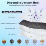 T30 Accessories Replacement Compatible with Ecovacs Deebot T30 Pro OMNI / T30 OMNI Robot Vacuum Cleaner, 1 Main Brush, 4 Filters, 4 Side Brushes, 4 Mop Wipes, 4 Antibacterial Dust Bags, 1 Cleaning
