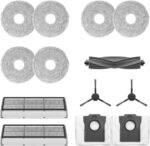 Dreame Accessory Kit for L10s Ultra Gen2 Robot Includes 1 x Main Brush, 2 x Side Brush, 2 x Dust Filter, 2 x Dust Collection Bags, 6 x Mop Cloths (3 Pairs)