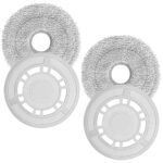 Mop Cloths with Mop Plates Replacement Parts, Mop Pads with Holders for Robot Vacuum Cleaner Accessories, Mop Plates for Xiaomi X20+ and for Dreame L10S Ultra