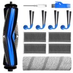 Accessory Set for Ecovacs Deebot X11 / X11 Pro Omni Vacuum Cleaner, Replacement Parts, 1 Main Brush, 1 Roll of Wipes, 4 Side Brushes, 4 HEPA Filters, 1 Cleaning Tool, 1 Screwdriver