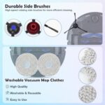 T30 Accessories Replacement Compatible with Ecovacs Deebot T30 Pro OMNI / T30 OMNI Robot Vacuum Cleaner, 1 Main Brush, 4 Filters, 4 Side Brushes, 4 Mop Wipes, 4 Antibacterial Dust Bags, 1 Cleaning