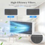 Accessory Set for Ecovacs Deebot X11 / X11 Pro Omni Vacuum Cleaner, Replacement Parts, 1 Main Brush, 1 Roll of Wipes, 4 Side Brushes, 4 HEPA Filters, 1 Cleaning Tool, 1 Screwdriver