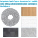 12 Washable Cloths for Dreame and Xiaomi Robot Vacuum Cleaners – Reusable Microfibre Cloths for X30, X40, X50, L20, L50 and More (12 Mops)