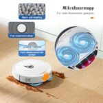 Pack of 22 accessories for Roborock Qrevo Curv robot vacuum cleaner, 2 main brushes, 4 dust bags, 4 wipes, 4 HEPA filters, 6 side brushes, 1 cleaning brush, 1 screwdriver spare parts