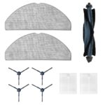ELEPHANTBOAT® Compatible with Eufy G50 Hybrid /L60 Hybrid Robot Vacuum Cleaner, 9Pcs Replacement Accessories, with Main Roller Brush, Microfiber Mops, Side Brushes, Filtration Panels