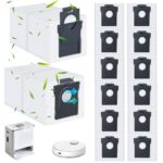14 Vacuum Cleaner Bags for Dreame L10s Ultra Gen 2/Gen 3/X30 Ultra/Aqua10 Ultra/X40 Ultra/X50 Ultra Complete, 3L Vacuum Cleaner Bags Compatible with Mova Z60/P10/E30/P50/V50 Replacement Bags Vacuum
