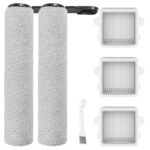 Accessories for Roborock F25, 2 Brush Rollers and 3 Filters for Roborock F25 LT, F25 RT, F25 ACE, F25 ALT, F25 ACE Combo, F25 Combo Wet/Dry Vacuum Cleaner Replacement Parts Accessory Sets