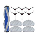 Pack of 15 Accessories Replacement Parts for Ecovacs Deebot N20 Pro Plus Vacuum Cleaner, Replacement Parts for N20 Pro Plus Vacuum Cleaner, 1 Main Brush + 4 Filters + 4 Wipes + 6 Side Brushes