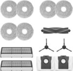 Dreame Accessory Kit for L10s Ultra Gen2 Robot Includes 1 x Main Brush, 2 x Side Brush, 2 x Dust Filter, 2 x Dust Collection Bags, 6 x Mop Cloths (3 Pairs)