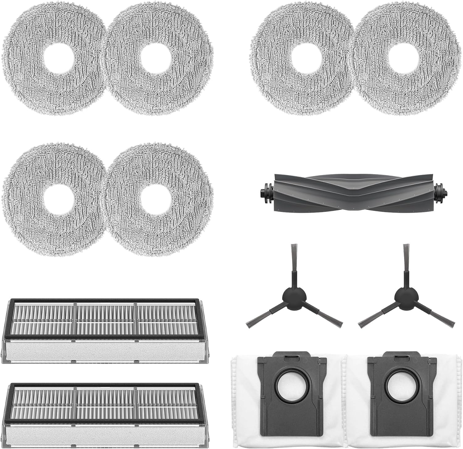 Dreame Accessory Kit for L10s Ultra Gen2 Robot Includes 1 x Main Brush, 2 x Side Brush, 2 x Dust Filter, 2 x Dust Collection Bags, 6 x Mop Cloths (3 Pairs)_6995d132e5399.jpeg Dreame Accessory Kit for L10s Ultra Gen2 Robot Includes 1 x Main Brush, 2 x Side Brush, 2 x Dust Filter, 2 x Dust Collection Bags, 6 x Mop Cloths (3 Pairs)