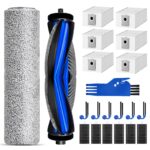 21Pcs Accessory Kit for Ecovacs Deebot X9 Pro Omni,X9 Pro Vacuum Cleaner,1 Main Brush,1 Mop Roller,6 Dust Bags,6 Filters,6 Side Brushes,1 Cleaning Brush