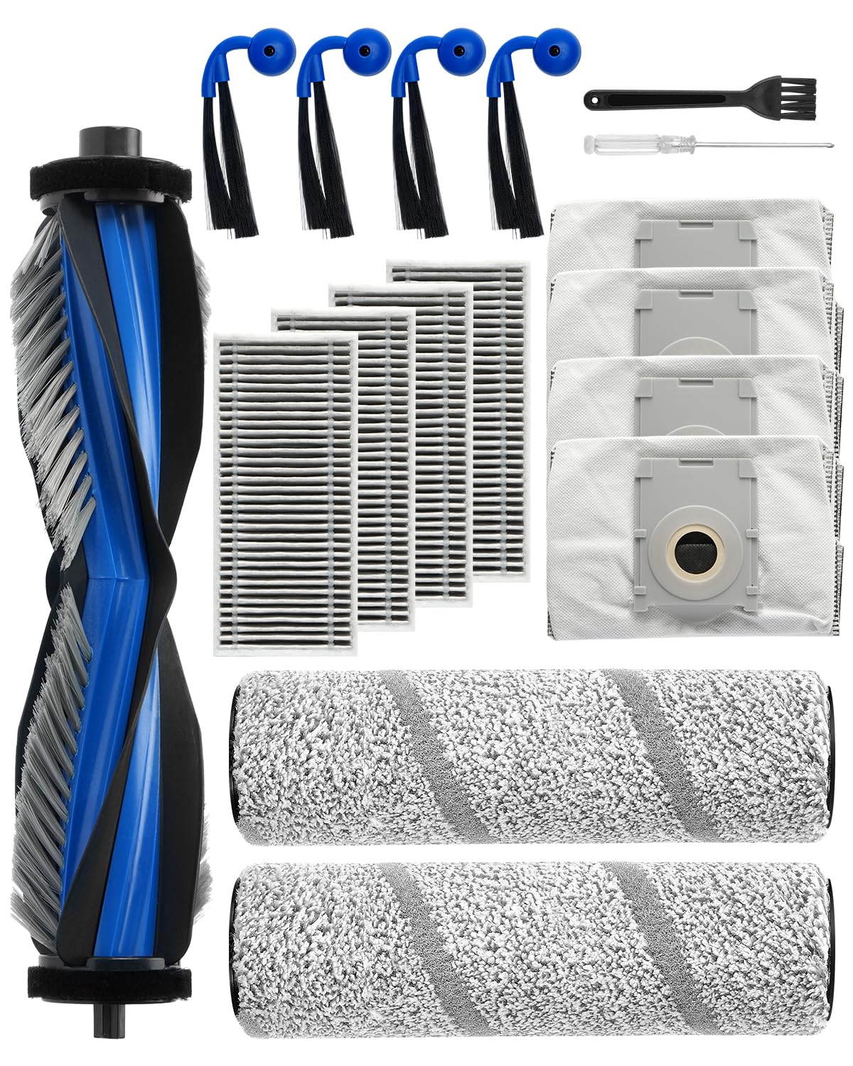 KEEPOW 17 Piece Accessory Set for ECOVACS X11 OMNICYCLONE / X11 Pro Omni, Replacement Parts with 1 Main Roller Brush, 2 Mop Roller, 4 Filters, 4 Dust Bags, 4 Side Brushes, 1 Cleaning Brush, 1_6993291bd0d50.jpeg KEEPOW 17 Piece Accessory Set for ECOVACS X11 OMNICYCLONE / X11 Pro Omni, Replacement Parts with 1 Main Roller Brush, 2 Mop Roller, 4 Filters, 4 Dust Bags, 4 Side Brushes, 1 Cleaning Brush, 1
